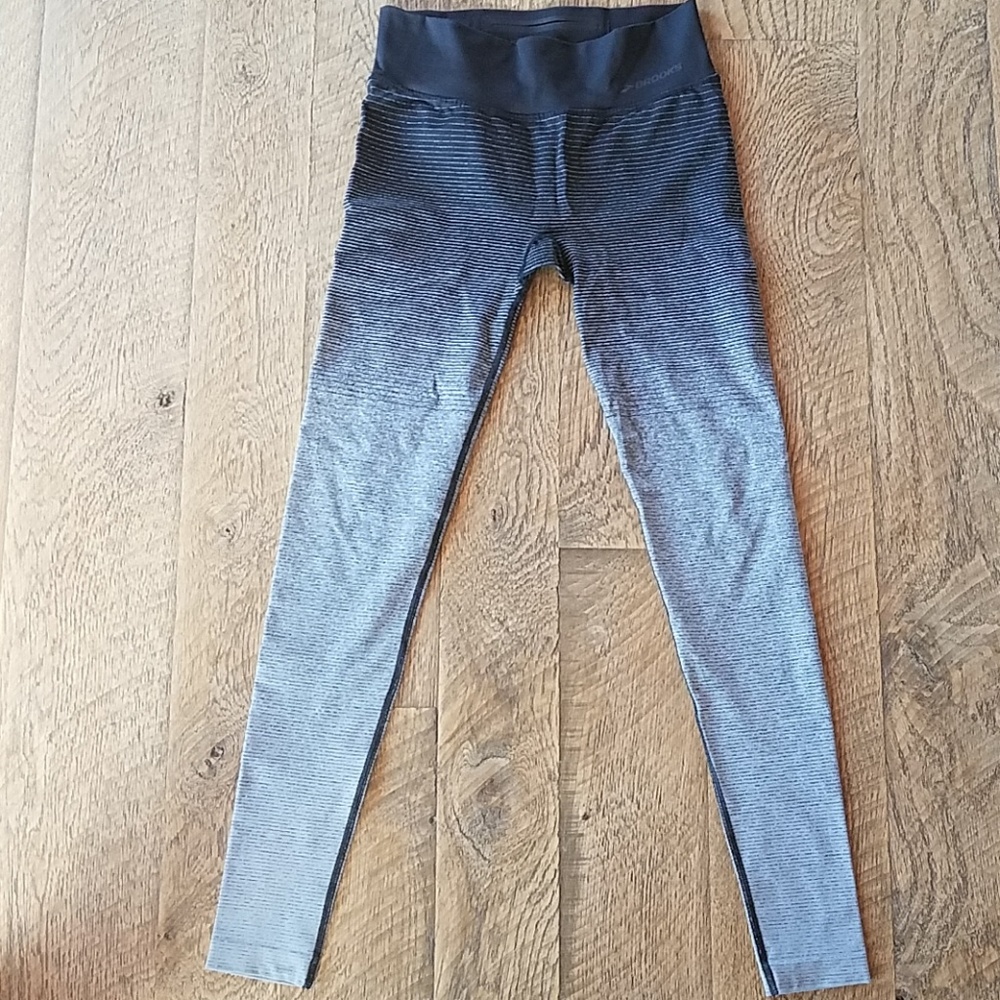 Womens Small Brooks Streaker Ombre Running Tights